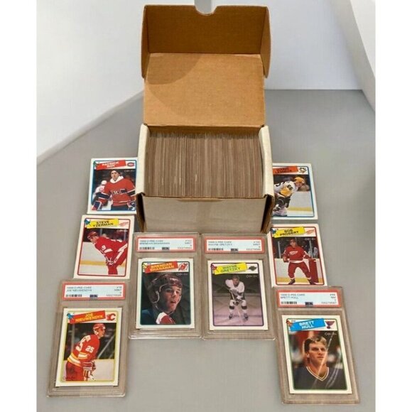 1988-89 O-Pee-Chee OPC Complete Hockey Set NM 1-264 WITH PSA 9 GRETZKY, SHANAHAN - Picture 1 of 8